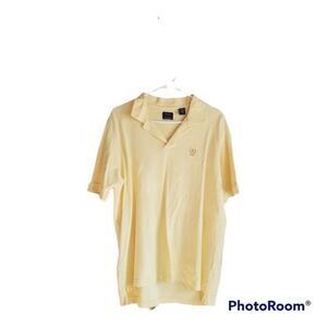 Men's Izod Polo Shirt Soft Yellow Size Large